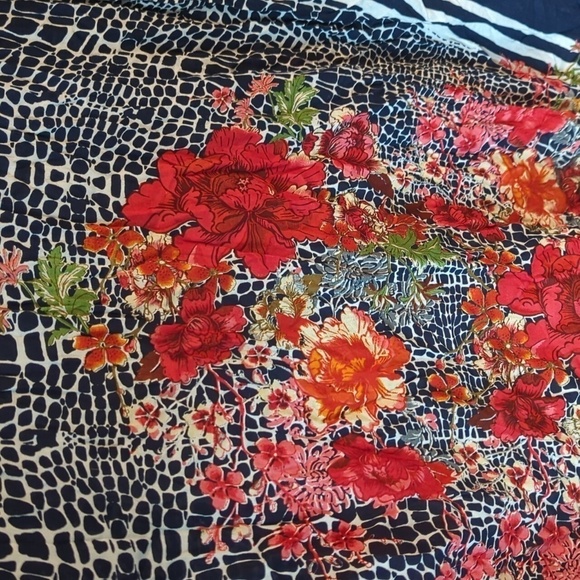 Anthropologie Nalini Kimono Longline One Size Floral Swim Cover Hawaii Boho - Picture 11 of 11